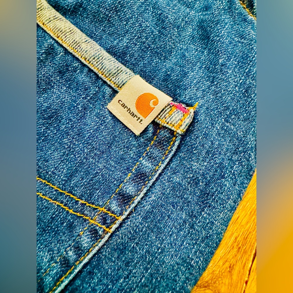 Carhartt Girls Denim Overalls Size 12 - Picture 5 of 8